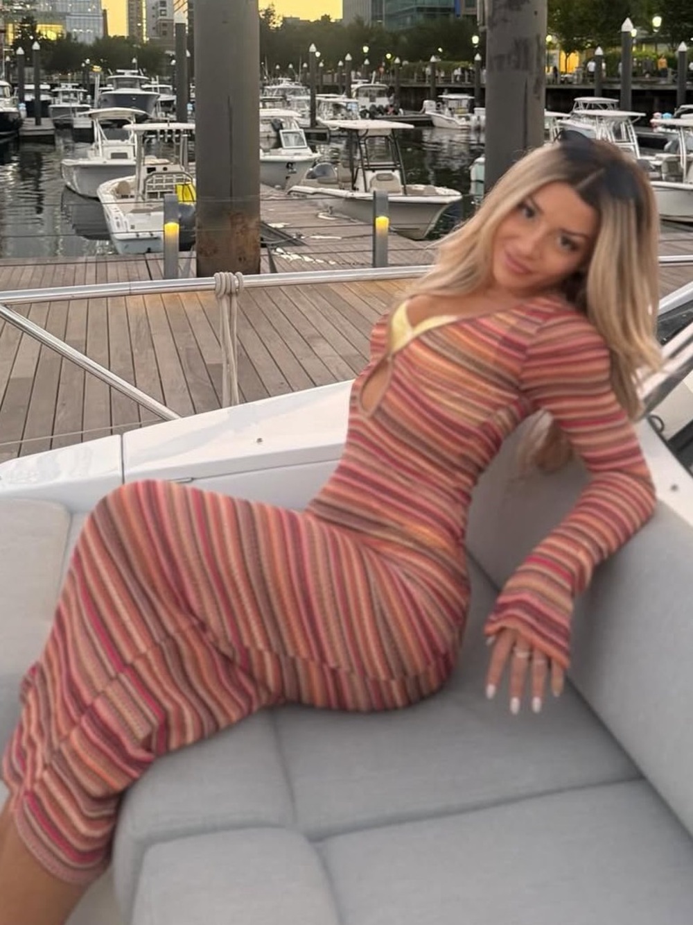 Missguided crochet maxi beach cover up